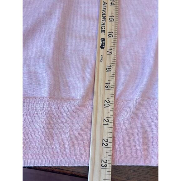 J.Crew Tippi 100% Merino Wool Sweater Pink Lace Collar Detail Size Small EUC - Picture 9 of 10